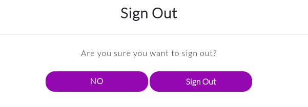 Sign out