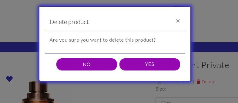 Delete product